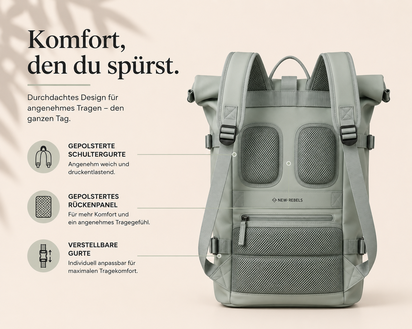 NEW REBELS Premium Rucksack