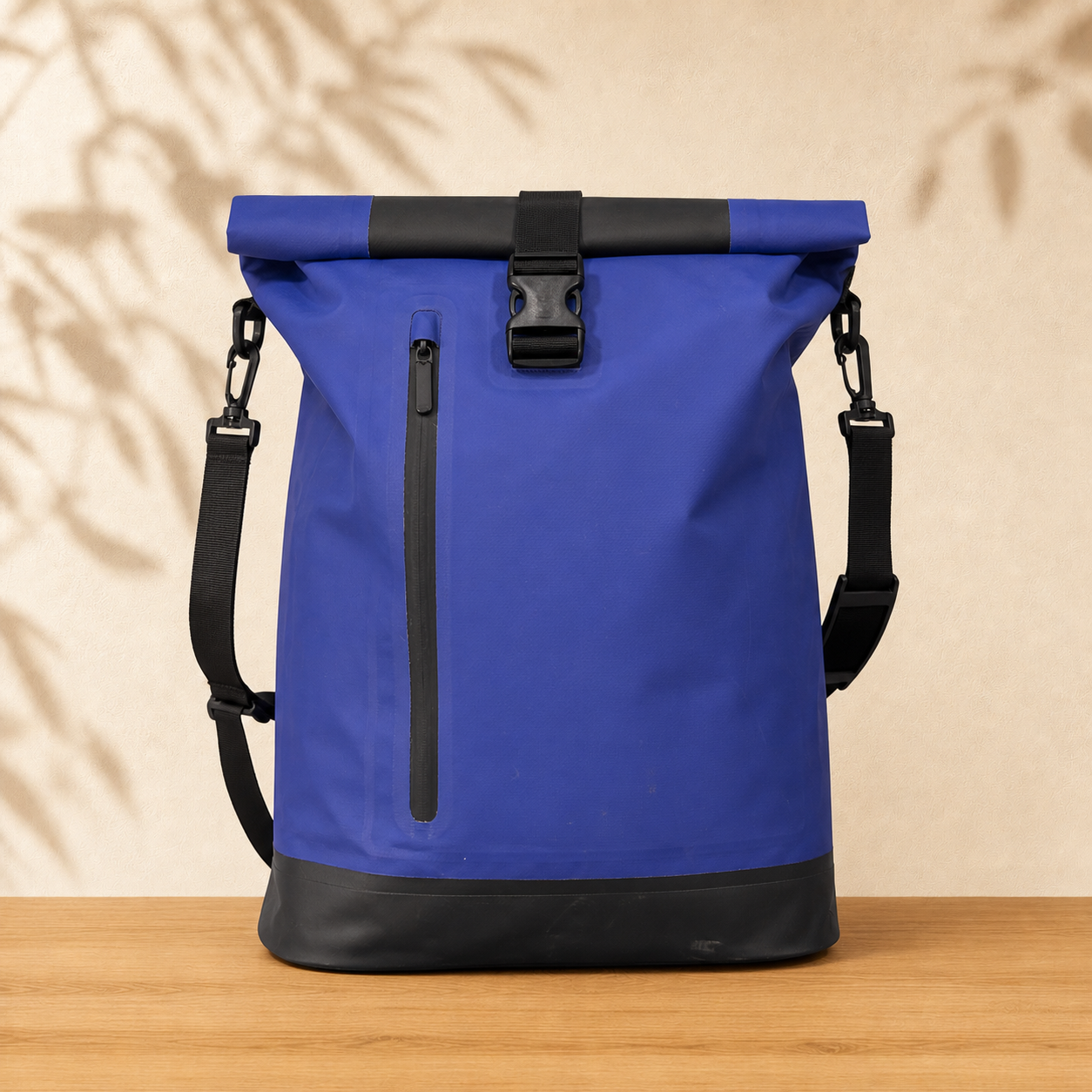 2in1 Fahrradrucksack Blau/Schwarz – Vorderseite