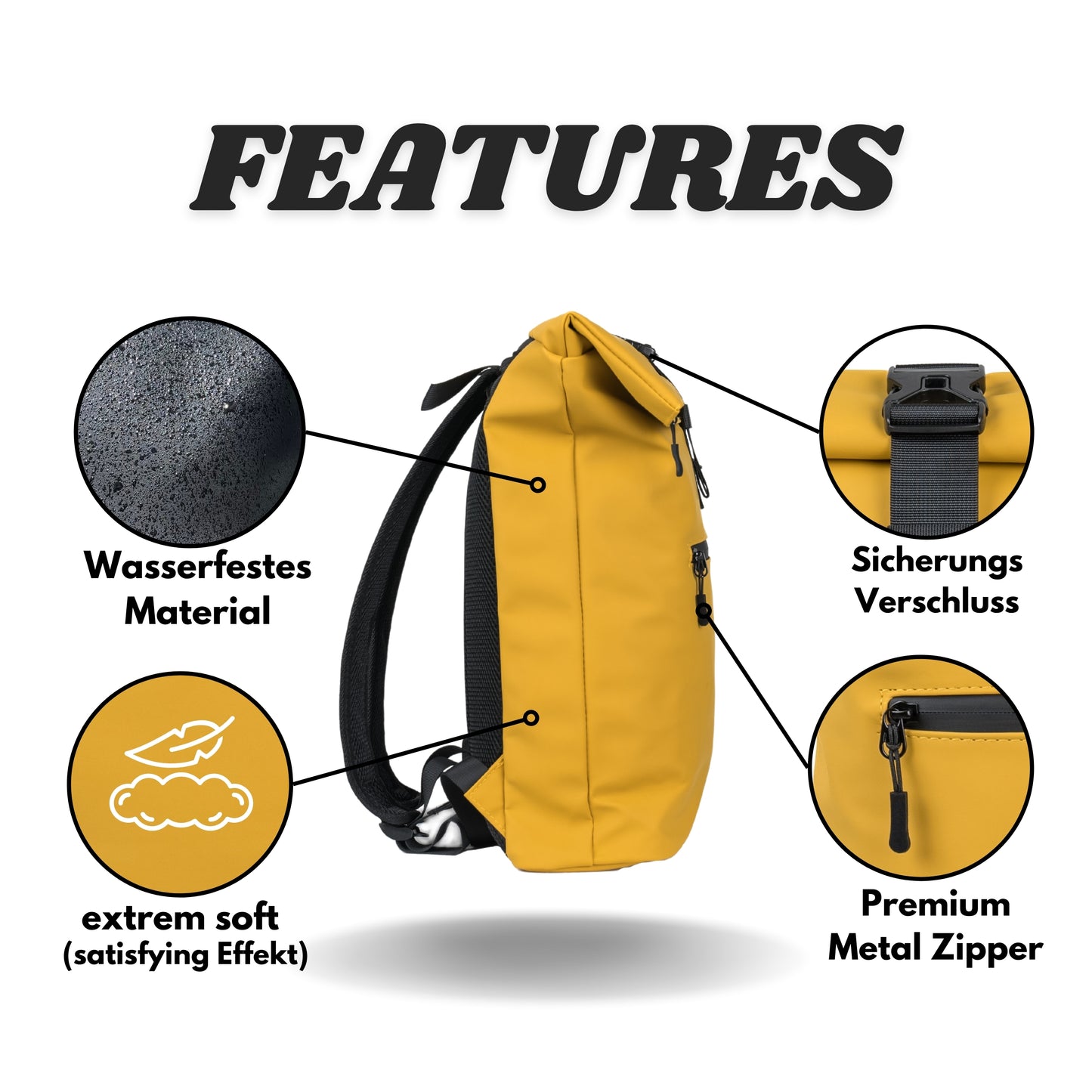 Rolltop Rucksack "David Large"