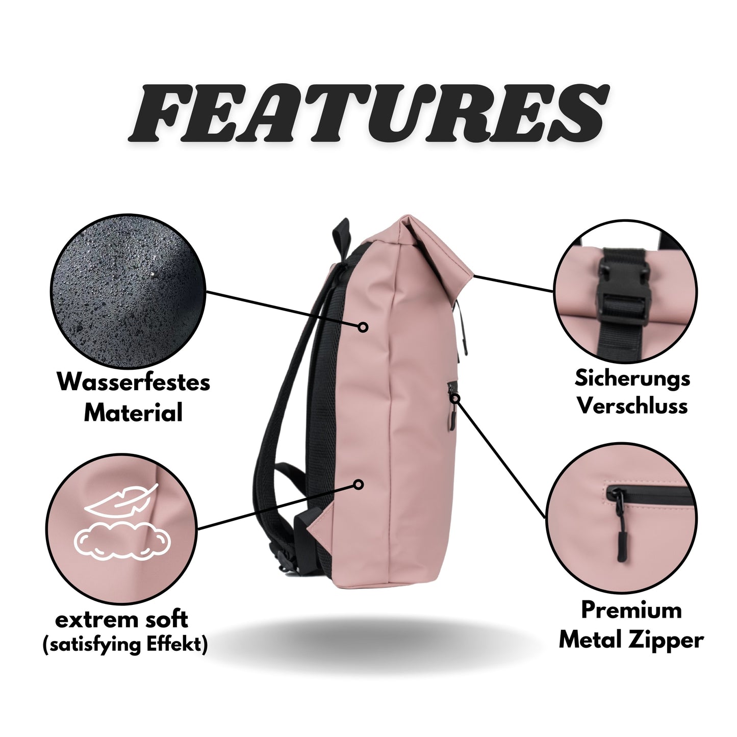 Rolltop Rucksack "David Large"