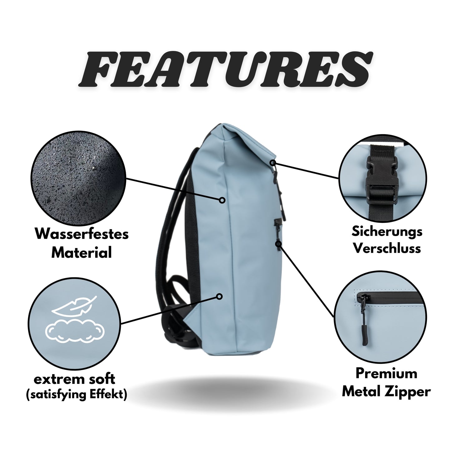 Rolltop Rucksack "David Large"