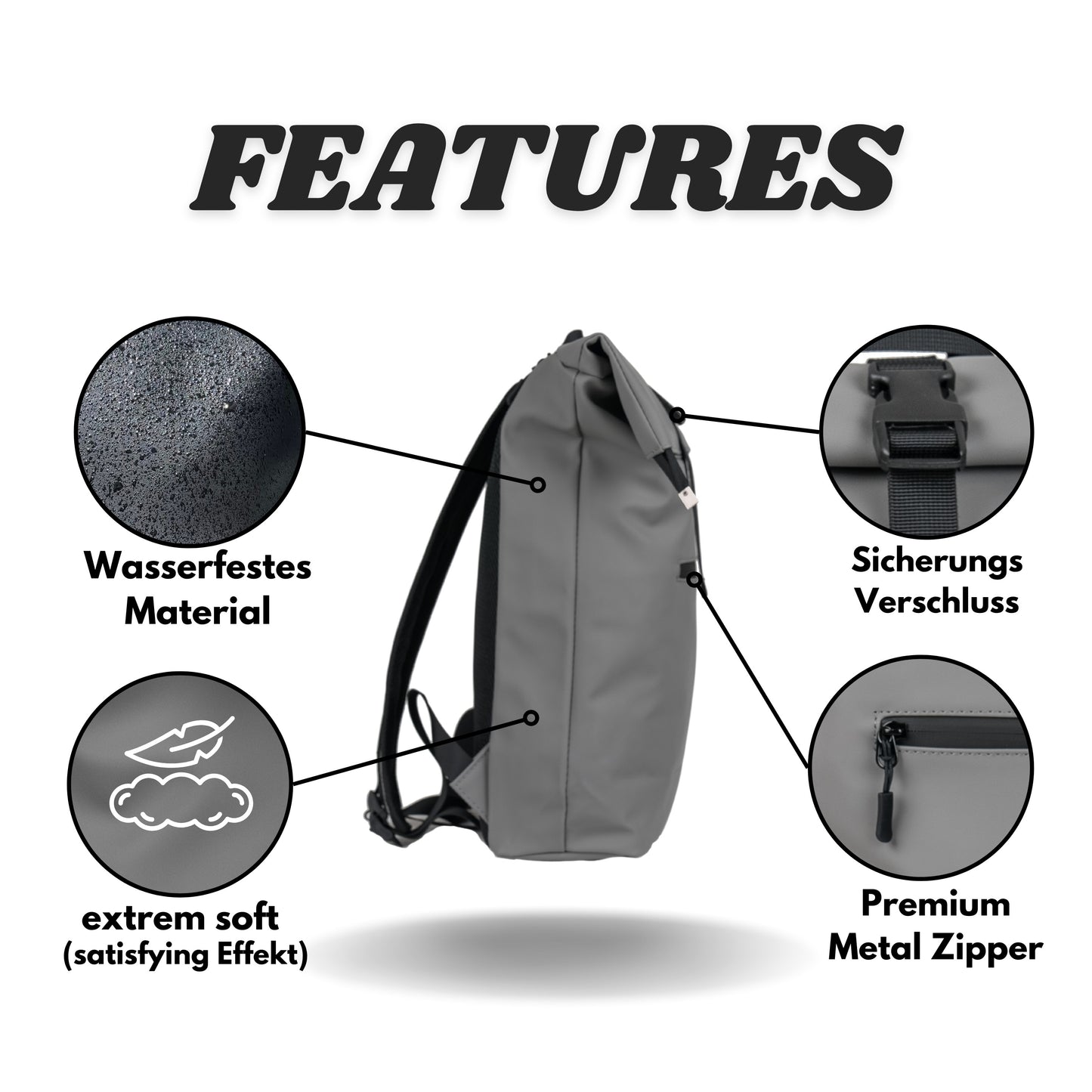 Rolltop Rucksack "David Large"
