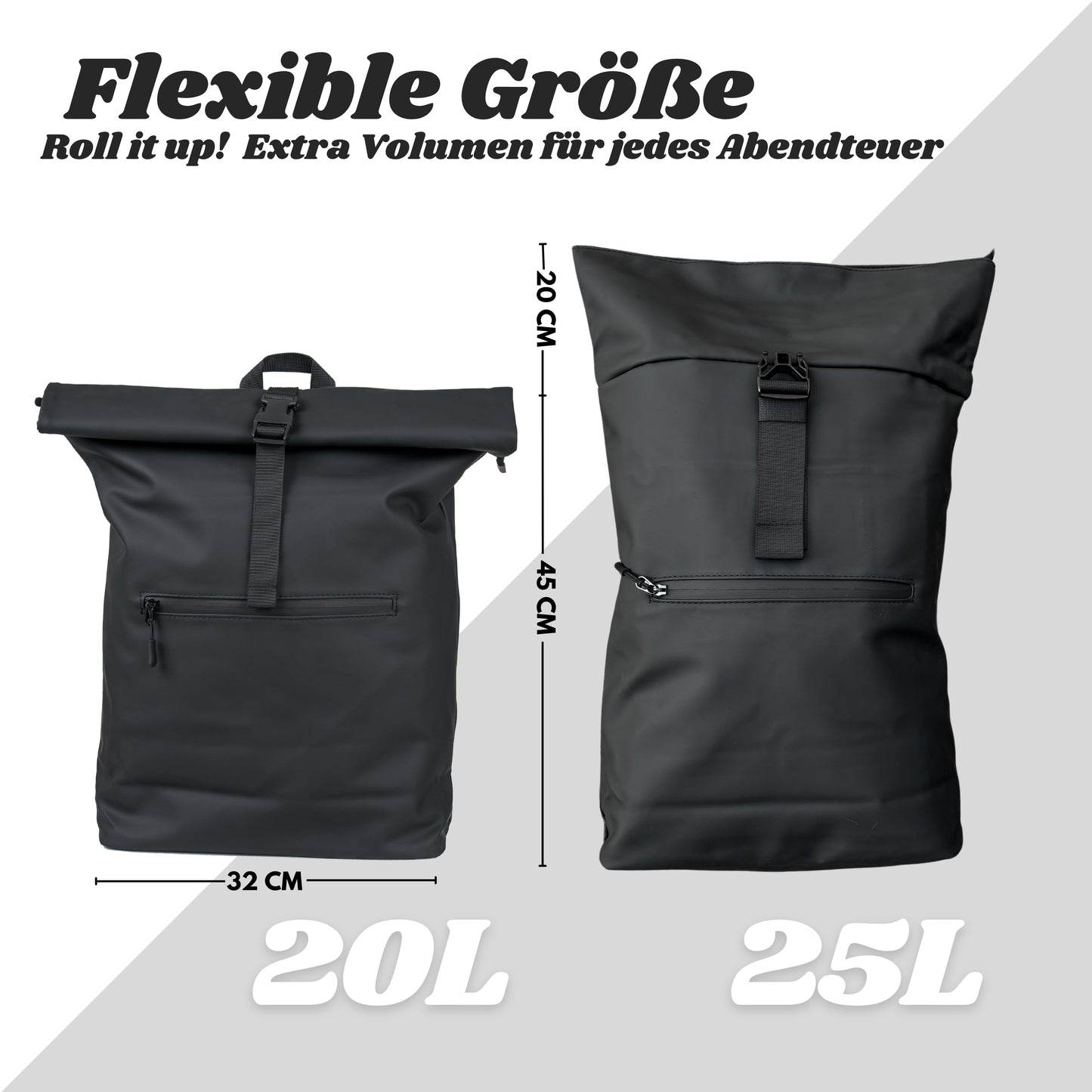 Rolltop Rucksack "David Large"